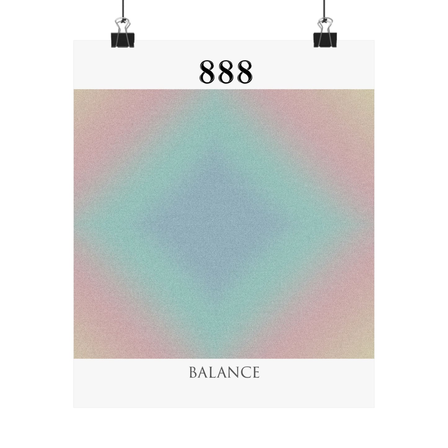 888- Angel Number Poster Print